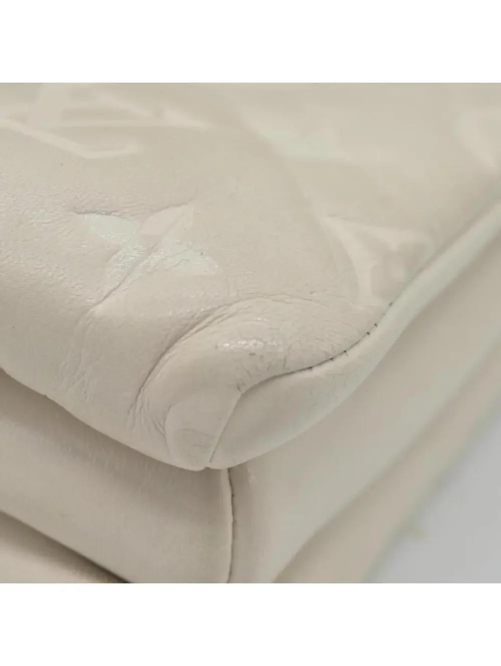$4950 Louis Vuitton Lambskin Embossed Monogram Coussin PM